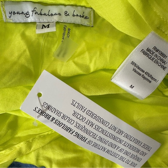 NWT Young Fabulous Broke Neon Wrap Maxi Dress Mermaidcore Siren Resort Vacay - Picture 7 of 15